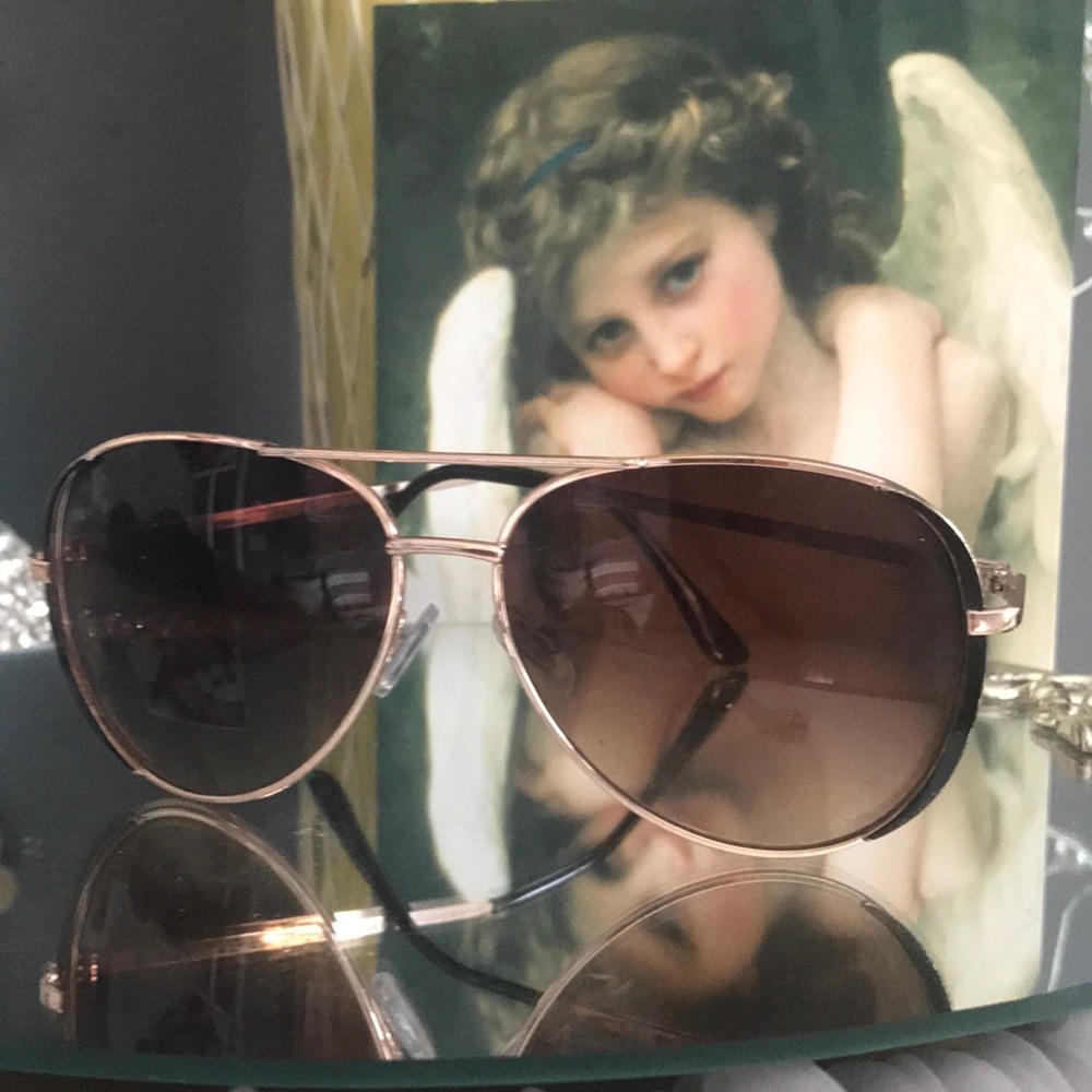 Unisex double bar aviator + size lens sunglasses